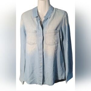 Buttons Blue Denim Shirt